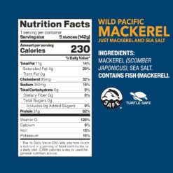Wild Planet Wild Pacific Mackerel Fillets (SABA), Skin-On & Boneless, Delicious & Sustainable, Tinned Fish, 5 oz, (Pack of 12)
