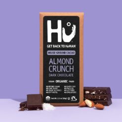 Hu Chocolate Bars, 12 Pack Almond Crunch Chocolate, Fair Trade Dark Chocolate, 2.1oz Each