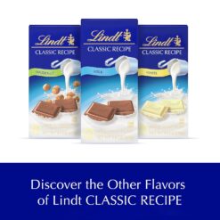 Lindt CLASSIC RECIPE Milk Chocolate Bar, Easter Chocolate Candy, 4.4 oz. (12 Pack)