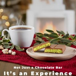 UniqBite Dubai Chocolate Bar Pistachio I Viral Knafeh Chocolate Bar with Pistachio Cream and Kataifi, 3 pack, Total 9.5 oz (270gr)
