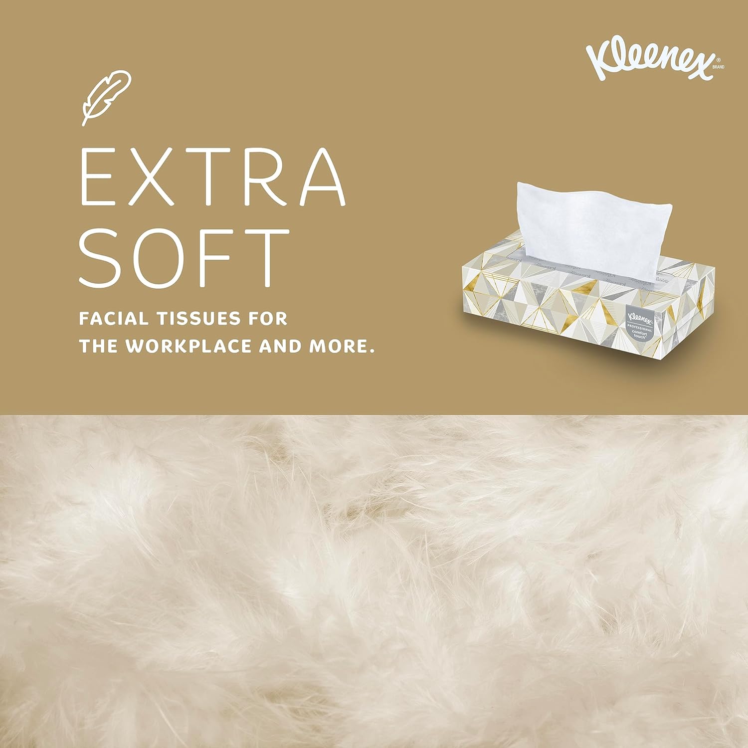 Kleenex Professional Facial Tissue, Bulk (21606), 2-Ply, White, Flat Boxed Format, (125 Tissues/Box, 48 Boxes, 6,000 Sheets/Case)