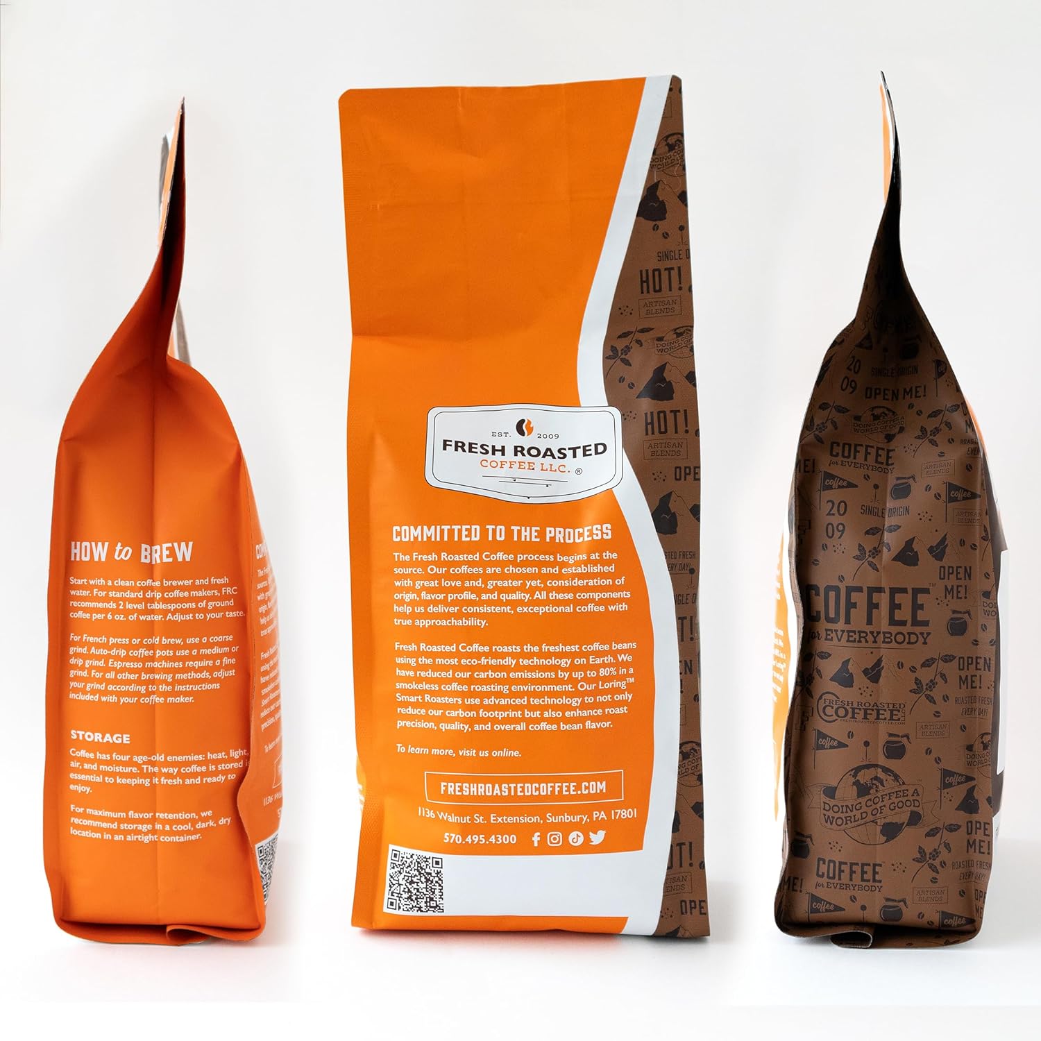 Fresh Roasted Coffee, Organic Peru Water Processed Decaf, 2 lb (32 oz), Mold & Mycotoxin Tested, Kosher, Medium Roast Whole Bean