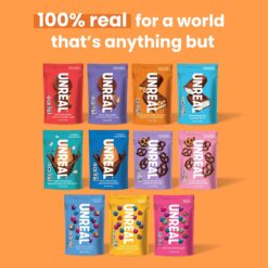 UNREAL Dark Chocolate Peanut Caramel Nougat Bars (30 Mini Bars), 70% Organic Ingredients, Fair Trade, Non-GMO, .67oz each