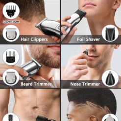 Ufree Beard Trimmer for Men, Waterproof Electric Razor for Nose, Body, Face and Mustache, Cordless Hair Clippers Shavers