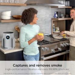Shark NeverChange Air Purifier Compact Pro with Long-lasting HEPA Exceeding Filtration, HP071BRN