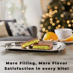 UniqBite Dubai Chocolate Bar Pistachio I Viral Knafeh Chocolate Bar with Pistachio Cream and Kataifi, 3 pack, Total 9.5 oz (270gr)