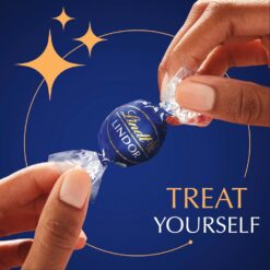 Lindt LINDOR Dark Chocolate Candy Truffles, Dark Chocolate with Smooth, Melting Truffle Center, 25.4 oz., 60 Count