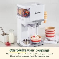 Cuisinart Mix It In 1.5 Quart Soft Serve Ice Cream Maker for Frozen Yogurt, Sorbet, Gelato, Drinks