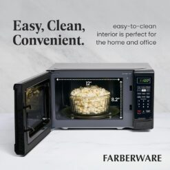 Farberware Classic 0.7 Cu. Ft. Countertop Microwave, Black (FMO07ABTBKA)
