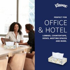 Kleenex Professional Facial Tissue, Bulk (21606), 2-Ply, White, Flat Boxed Format, (125 Tissues/Box, 48 Boxes, 6,000 Sheets/Case)