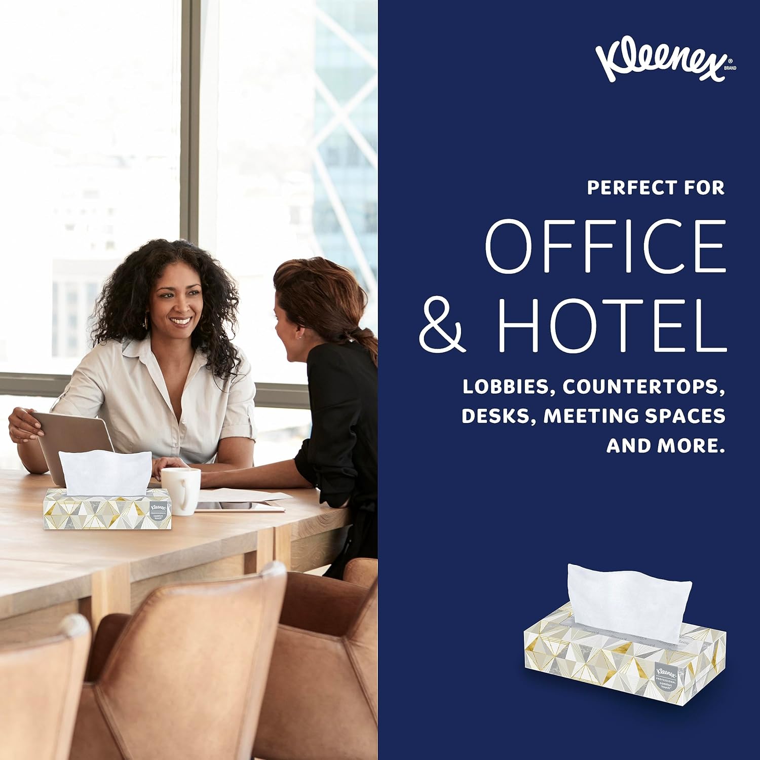 Kleenex Professional Facial Tissue, Bulk (21606), 2-Ply, White, Flat Boxed Format, (125 Tissues/Box, 48 Boxes, 6,000 Sheets/Case)
