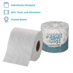 Georgia-Pacific Angel Soft Toilet Paper, 16880, Bulk Case of 80 Rolls, 450 Sheets Per Roll, 2-Ply Soft and Strong Toilet Tissue