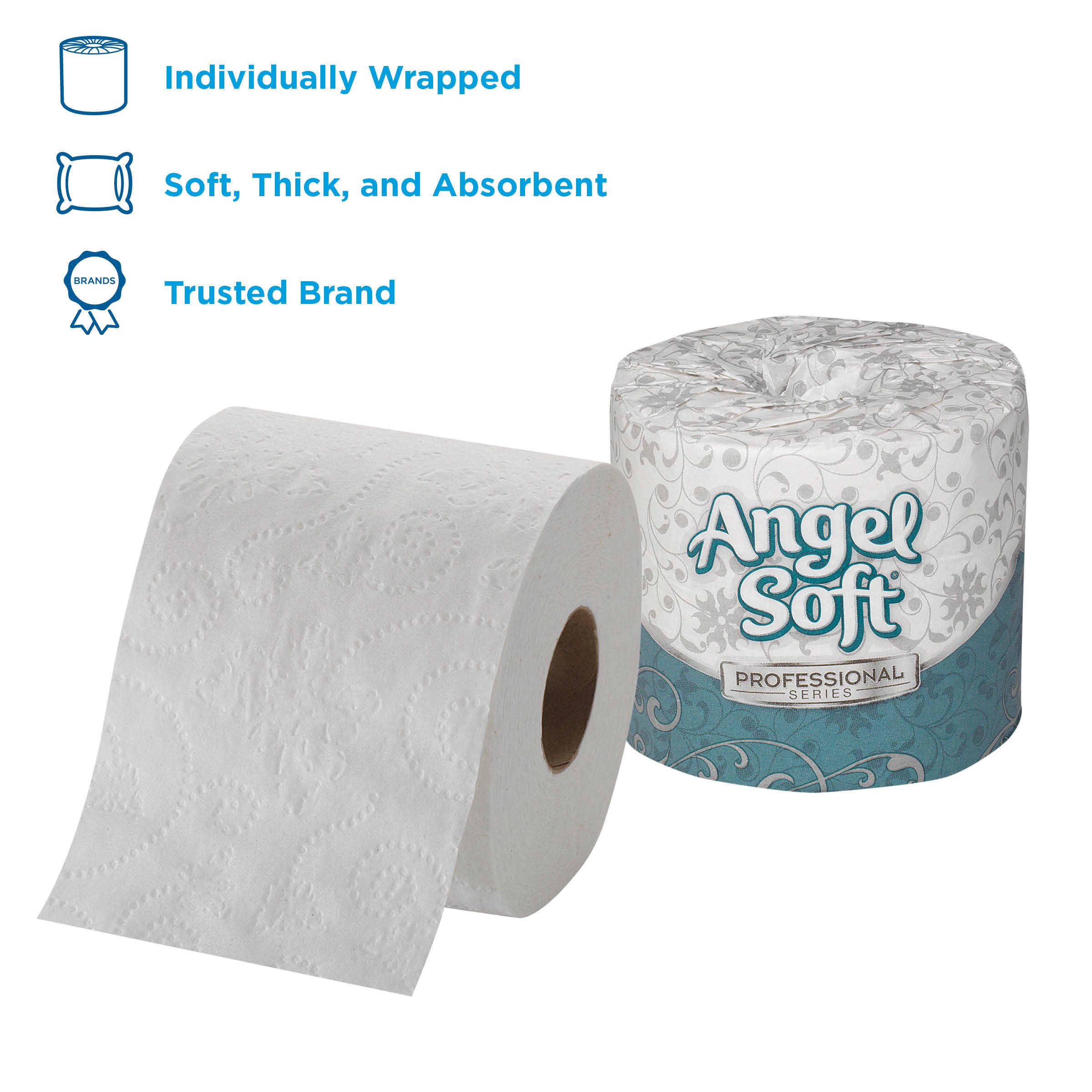 Georgia-Pacific Angel Soft Toilet Paper, 16880, Bulk Case of 80 Rolls, 450 Sheets Per Roll, 2-Ply Soft and Strong Toilet Tissue