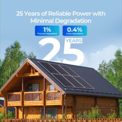 Alternative view of Renogy 1.0 -Module 49.7-in x 30.1-in 200.0-Watt Solar Panel