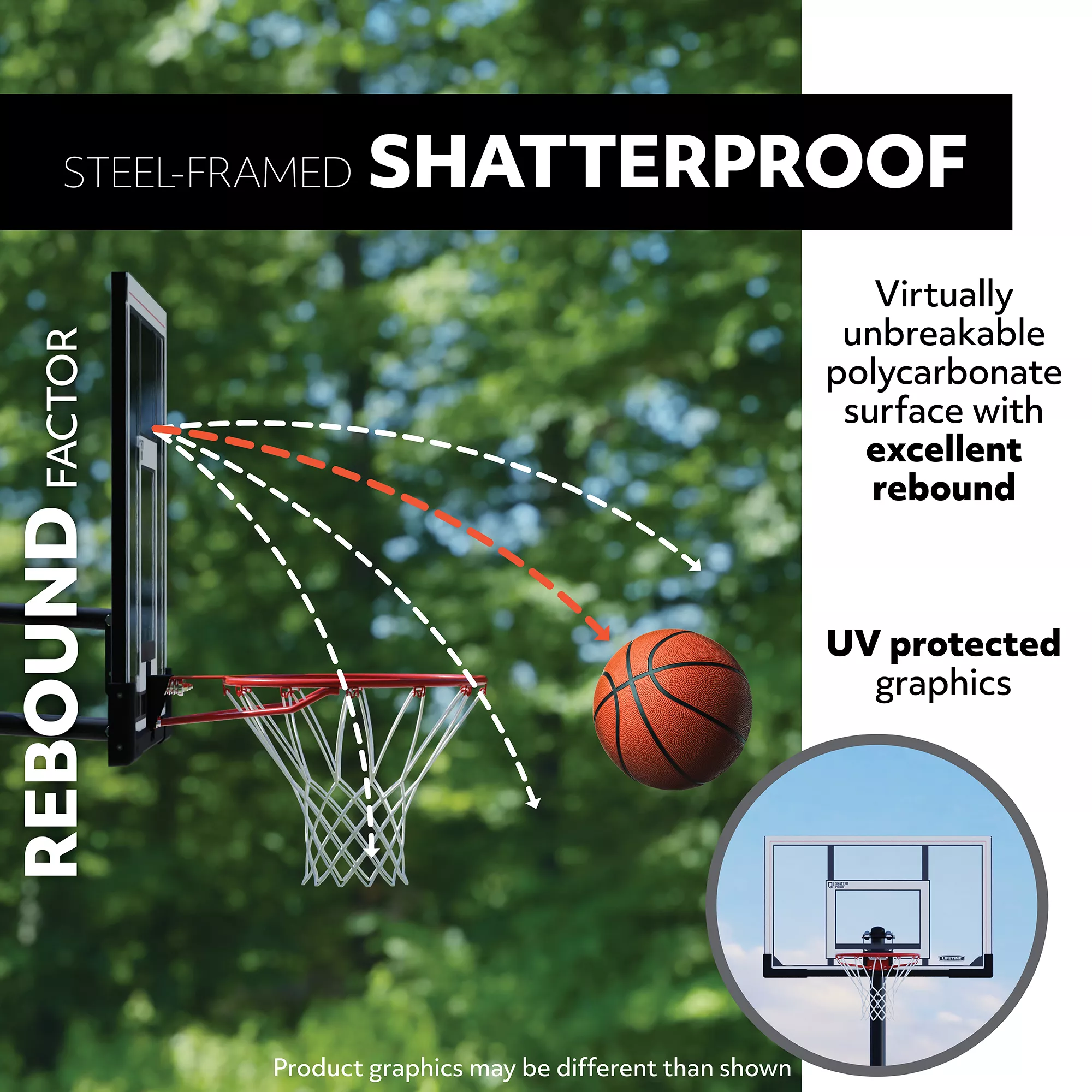 Lifetime 50” All Star Portable Basketball Hoop