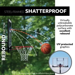Lifetime 44'' Steel-Framed Portable Basketball Hoop
