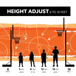 Lifetime 44'' Steel-Framed Portable Basketball Hoop