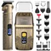 Hatteker Professional Hair Clipper Electric Razor Foil Shavers for Men Body Nose Ear Hair Grooming Kit