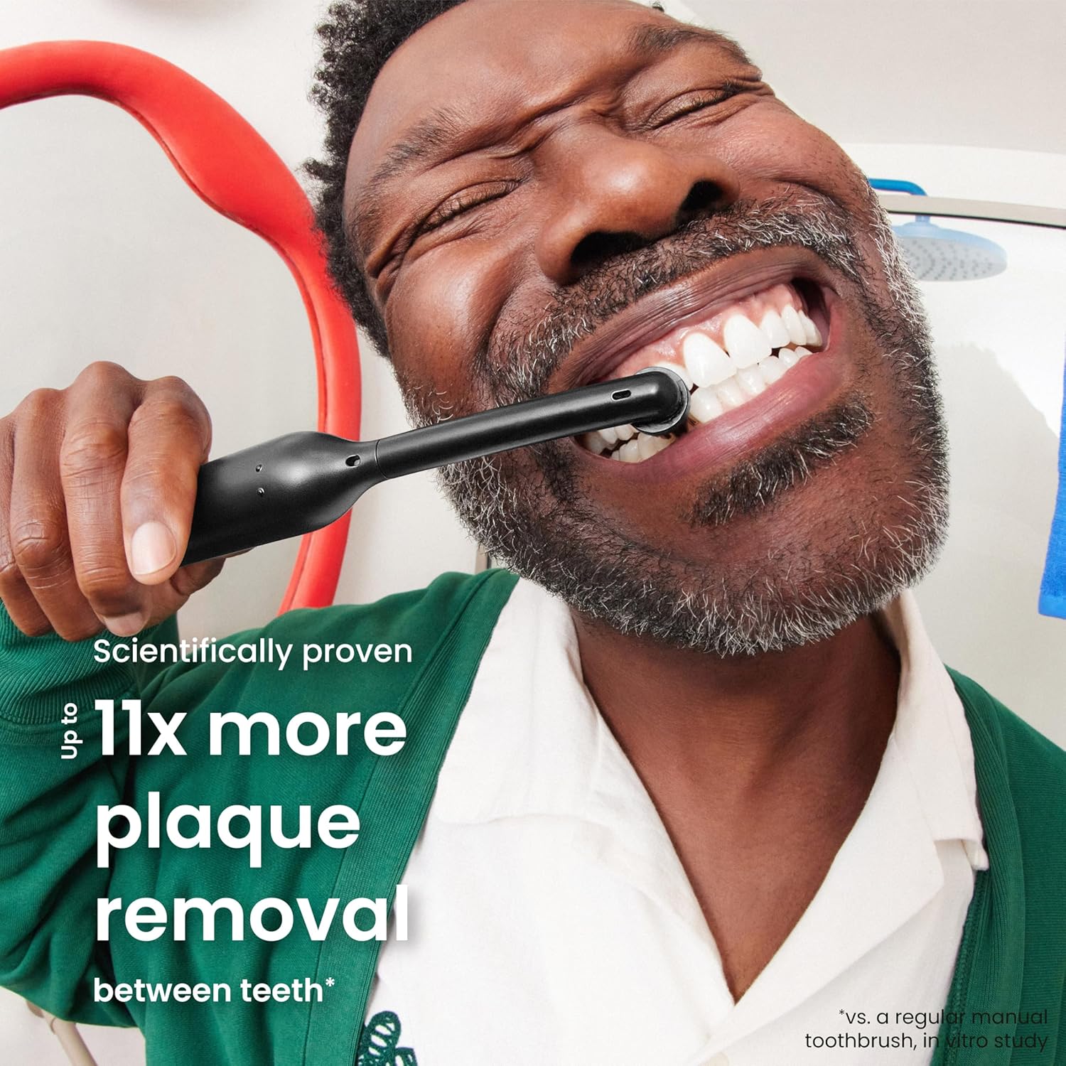 Quip 360 Oscillating Rechargeable Electric Toothbrush with Extra Brush Head - Blue Stone