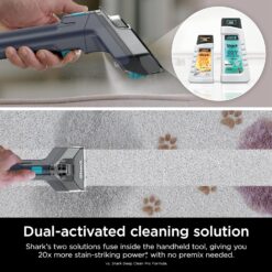 Shark Carpet Cleaner Machine, Portable Upholstery StainStriker, Spot, Stain, & Odor Eliminator, 2 Carpet Cleaner Solutions, 3 Tools, Perfect for Pet Hair, For Carpets & Area Rugs, Purple, PX225BRN