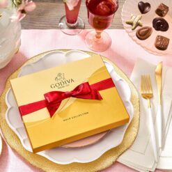 Godiva Chocolatier Anniversary Assorted Chocolate Gift Box, Creamy Milk Dark, and White Chocolates for Loved Ones, 36pc
