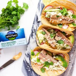 Wild Planet Wild Mackerel Fillets in Organic Extra Virgin Olive Oil, Skinless & Boneless, Tinned Fish, 4.4 Ounce ( Pack of 12)