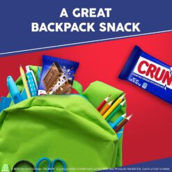 CRUNCH Bulk 18 Pack, Milk Chocolate and Crisped Rice, Full Size Holiday Candy Bars, Stocking Stuffers, Individually Wrapped, 1.55 oz Each