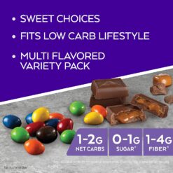 Atkins Endulge Chocolate Peanut Candies, Dessert Favorite, 0g Sugar, 20 Count
