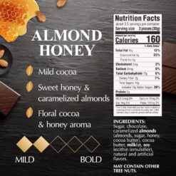 Lindt EXCELLENCE Almond with a Touch of Honey Dark Chocolate Bar, Dark Chocolate Candy, 3.5 oz. Bar (12 Pack)