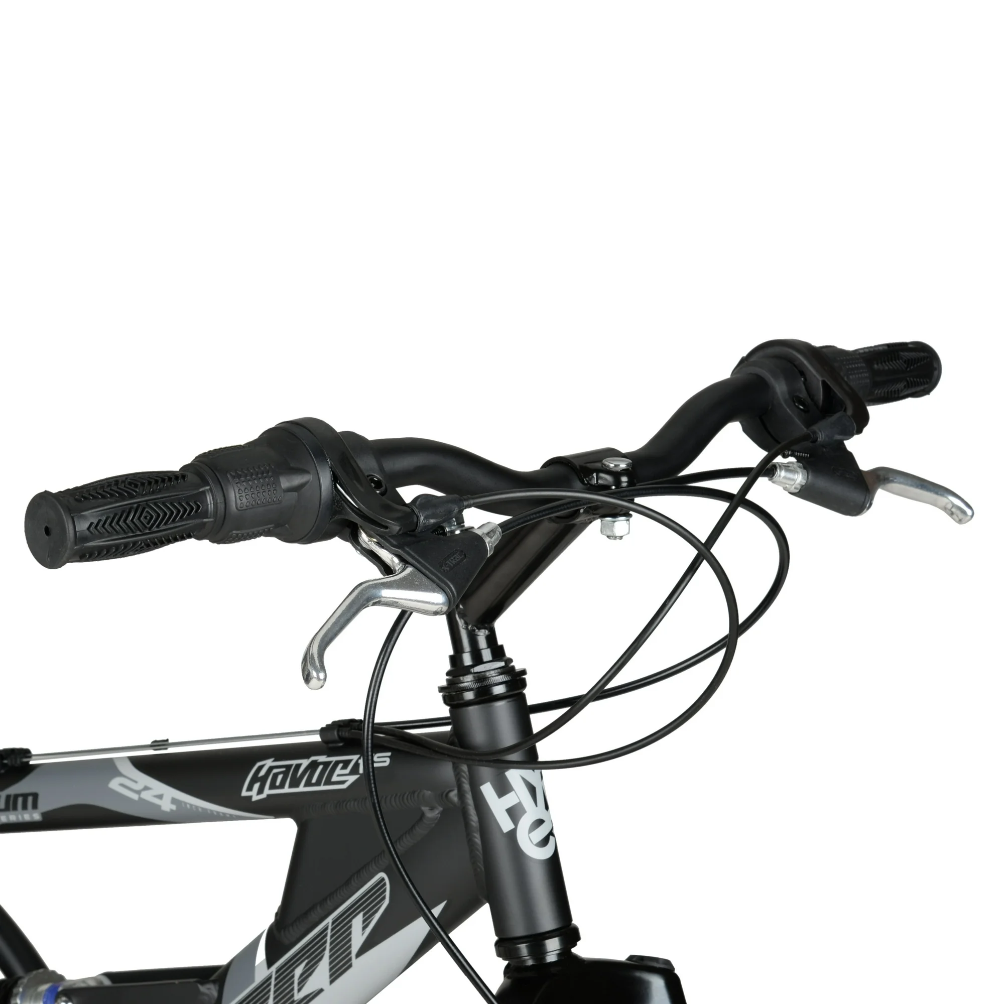 Hyper Bicycles 24" Havoc Mountain Bike, Youth/Adult, Recommended Ages 10-14 Years Old, Black