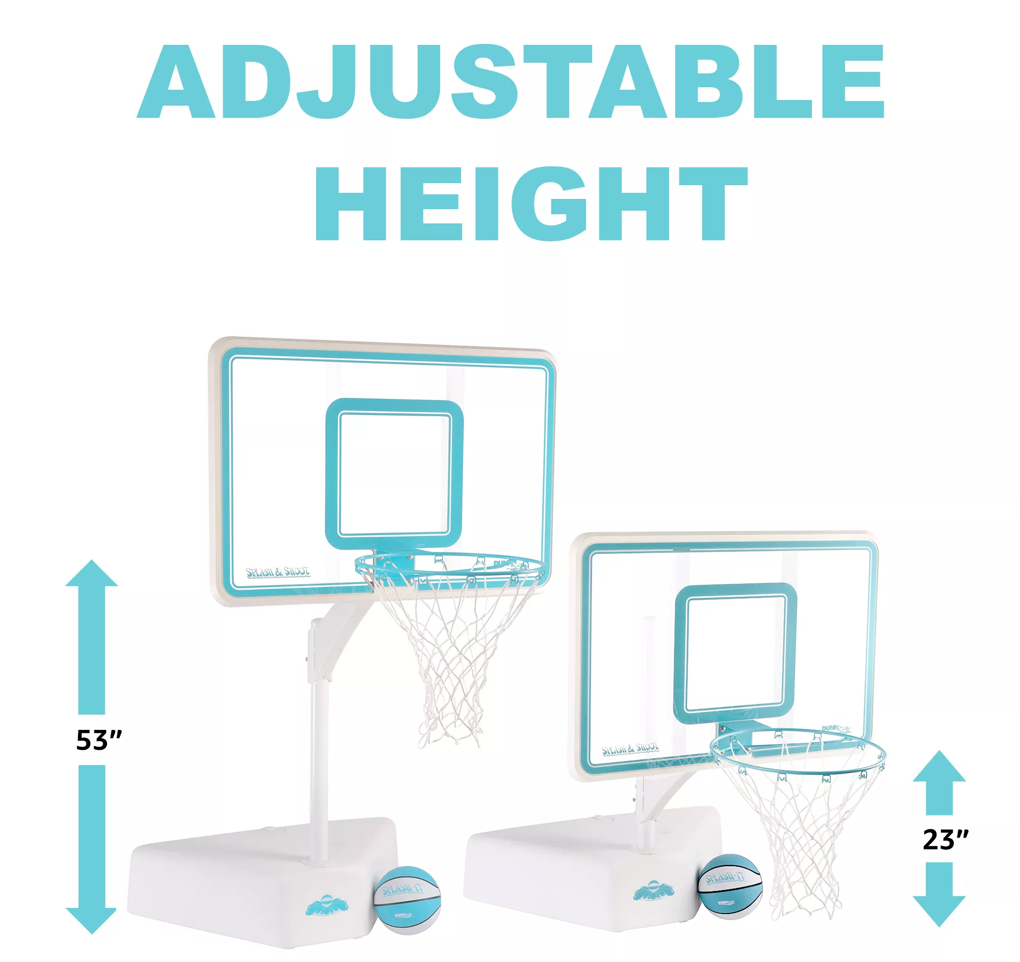 Dunn-Rite Splash and Shoot Pool Basketball Hoop Set