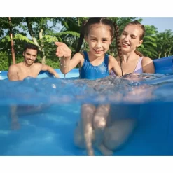 Bestway Steel Pro Round Above Ground Outdoor Backyard Swimming Pool, Size: 15' x 15' x 48