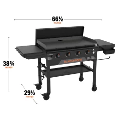 Blackstone 36 Inch Omnivore Griddle W/ Hard Cover and Extendable Side Shelf