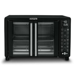 Gourmia Digital French Door Air Fryer Toaster Oven, Black