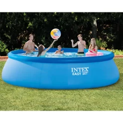 Intex Easy Set Inflatable Kid Swimming Pool with Filter Pump, Size: 15' W x 42