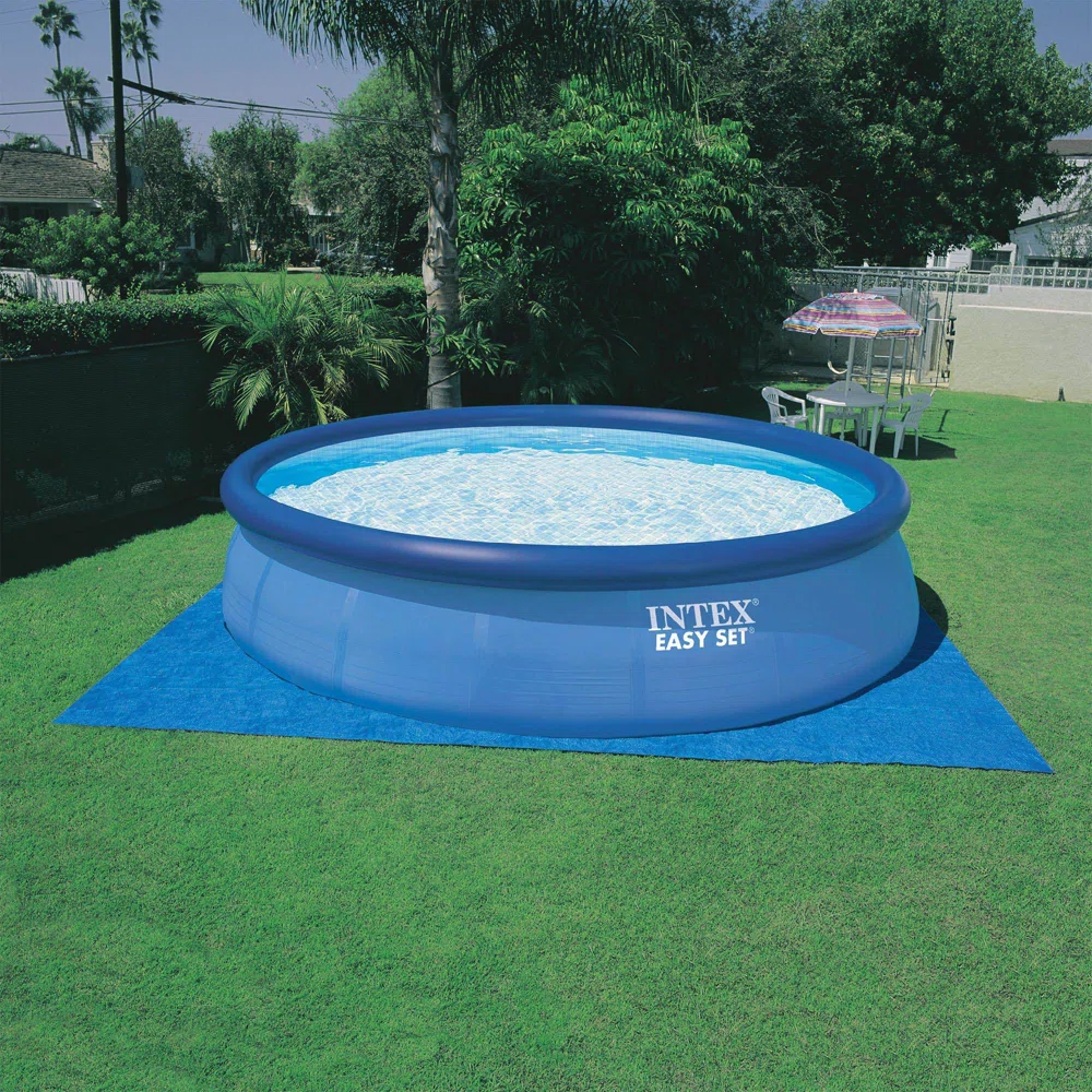 Intex Easy Set Inflatable Kid Swimming Pool with Filter Pump, Size: 15' W x 42" H