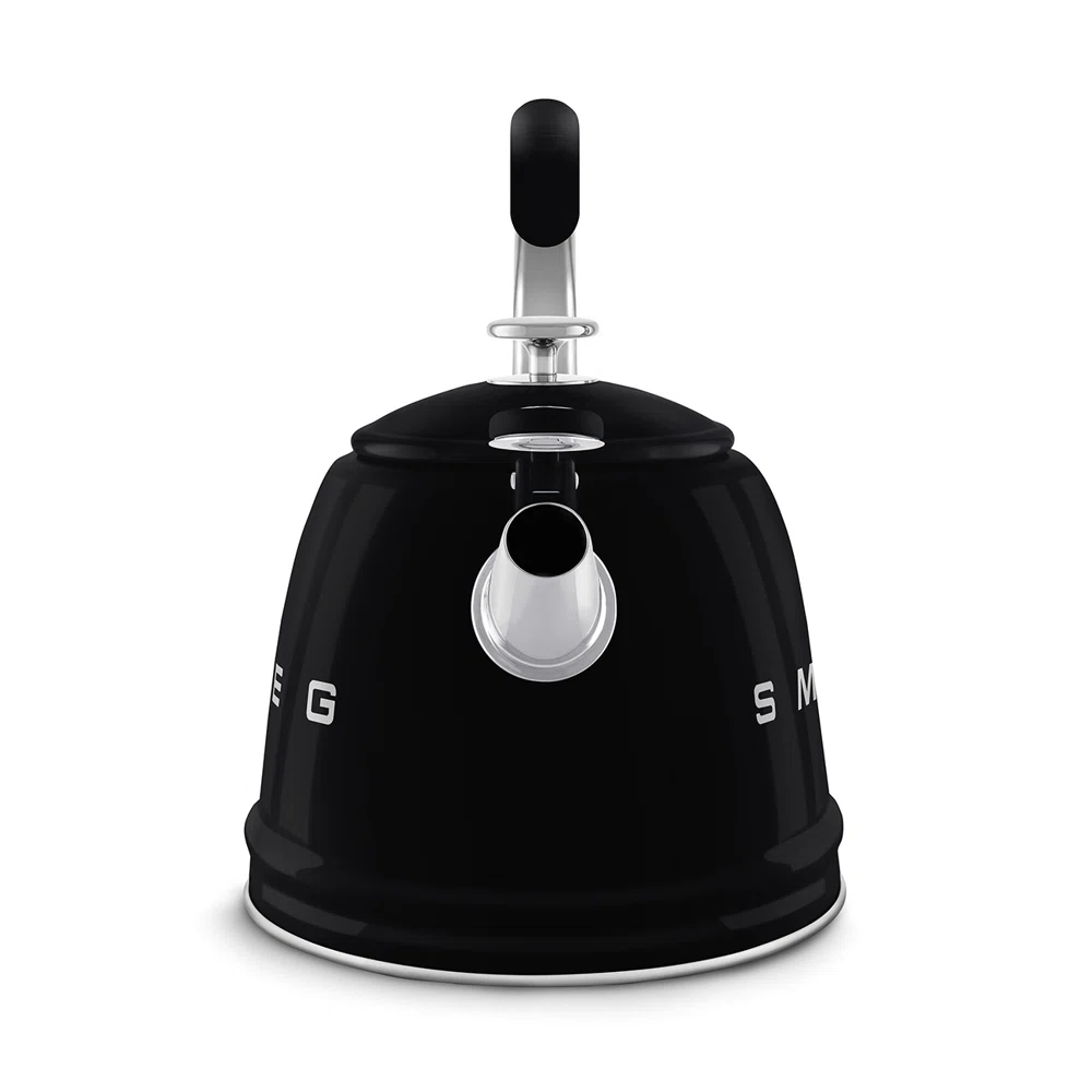 SMEG 50"s Retro Style Whistling Stovetop Kettle, Black