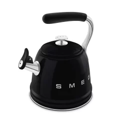 SMEG 50"s Retro Style Whistling Stovetop Kettle, Black