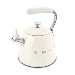 SMEG 50"s Retro Style Whistling Stovetop Kettle, Cream