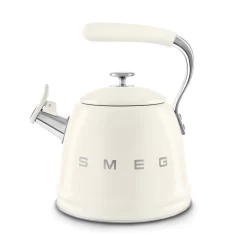 SMEG 50"s Retro Style Whistling Stovetop Kettle, Cream