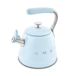SMEG 50"s Retro Style Whistling Stovetop Kettle, Pastel Blue