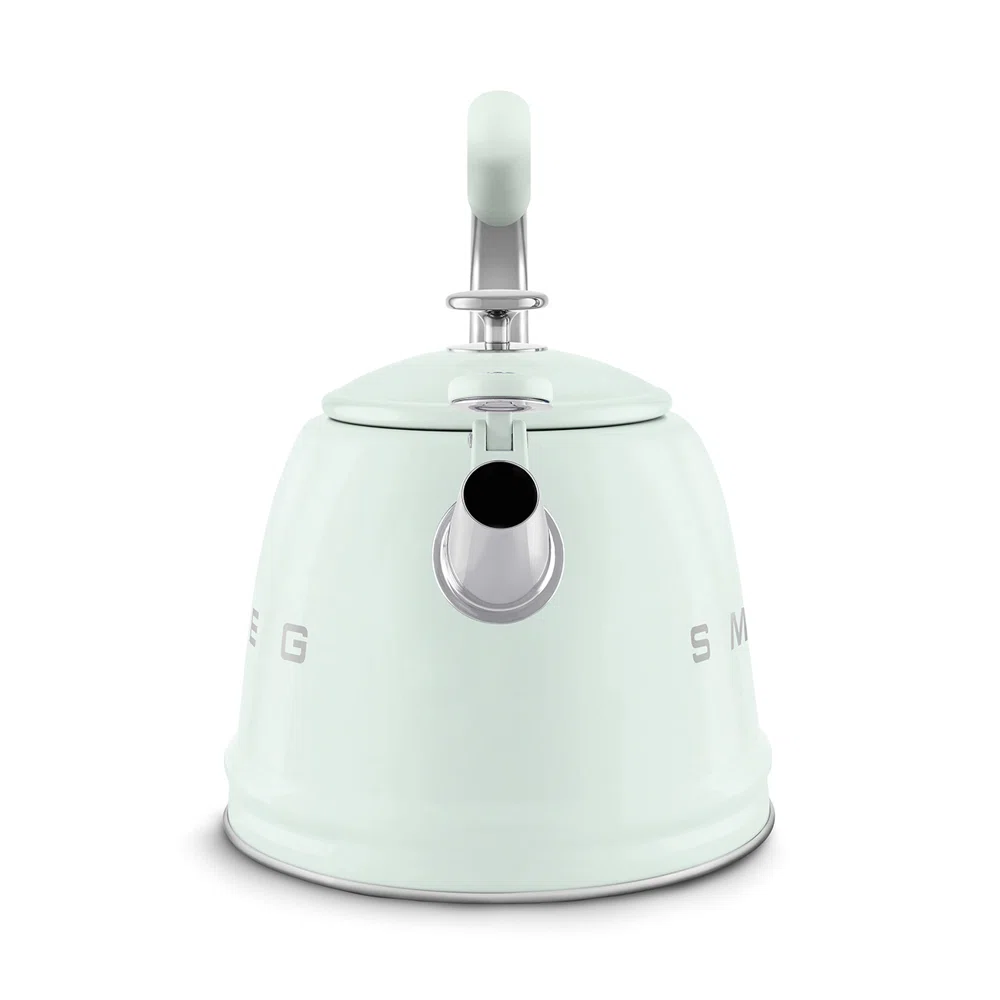SMEG 50"s Retro Style Whistling Stovetop Kettle, Pastel Green