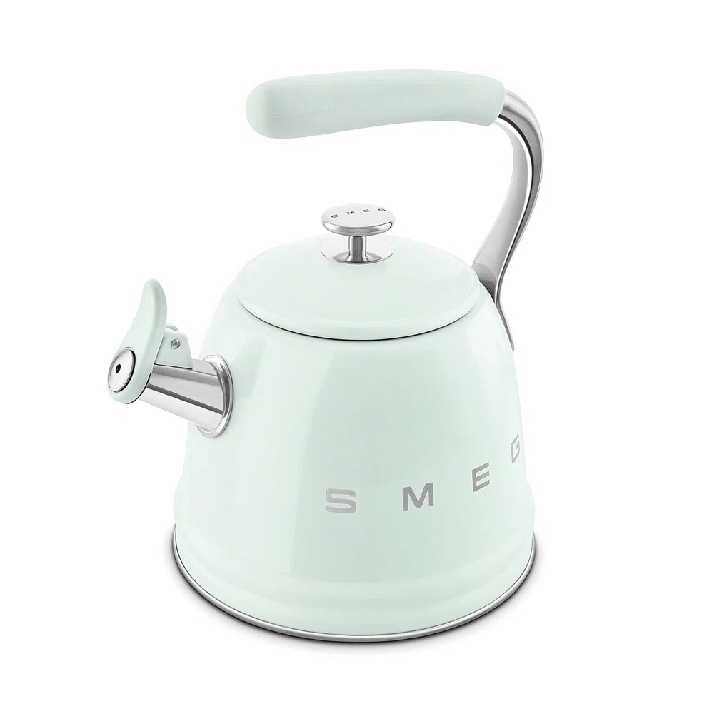 SMEG 50"s Retro Style Whistling Stovetop Kettle, Pastel Green