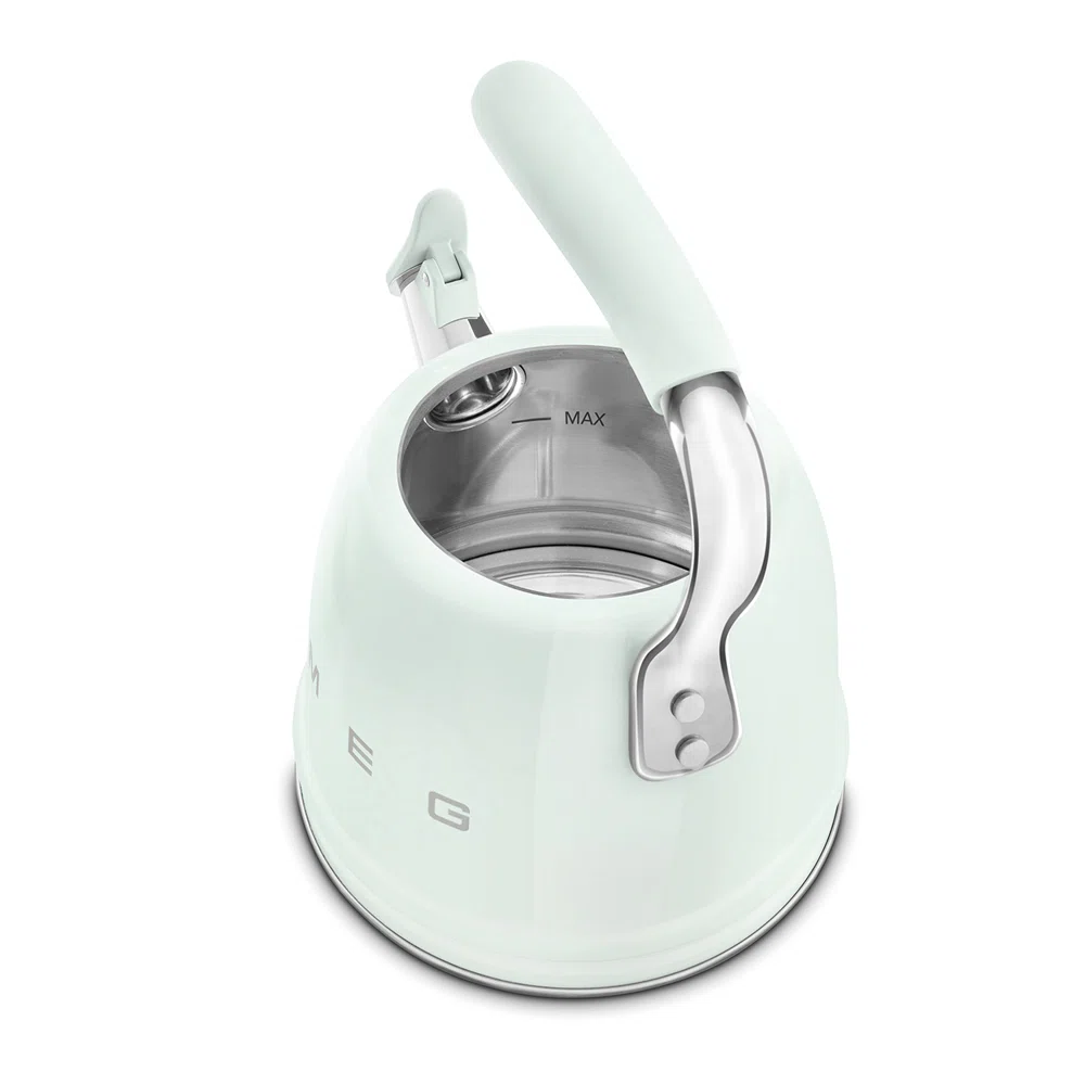SMEG 50"s Retro Style Whistling Stovetop Kettle, Pastel Green