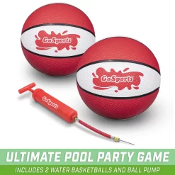 GoSports Splash Hoop Swimming Pool Basketball Game, Red