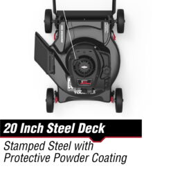 Hyper Tough 20-inch 125cc Gas Push Walk Behind Mower with Briggs & Stratton Engine