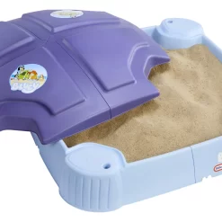 Little Tikes Bluey Beach Day Sandbox with 6 Accessories, Outdoor Sand Play for Kids Ages 1-6