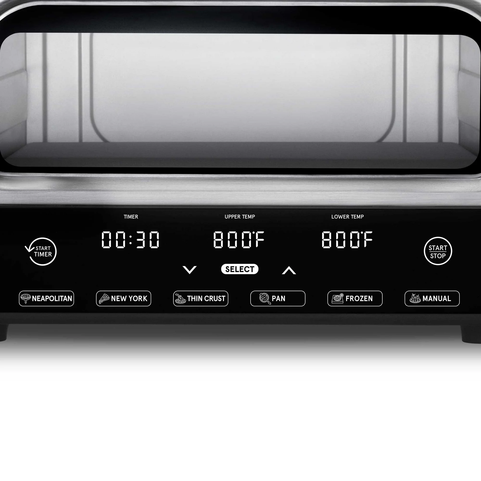 Gourmia Pizzeria Indoor Pizza Oven, with 6 Pizza Presets & Simple Touch Controls, Electric, New