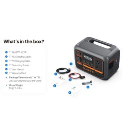 BLUETTI 300-Watt Continuous/600W Peak Output Power Station AC2P Push Button Start LiFePO4 Battery Solar Generator for Outdoor AC2P-US-GY-BL-THDUS