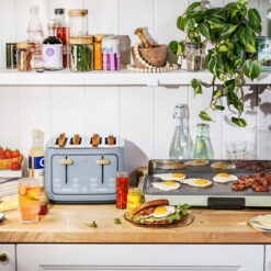 Beautiful 4-Slice Toaster with Touch-Activated Display, Cornflower Blue by Drew Barrymore